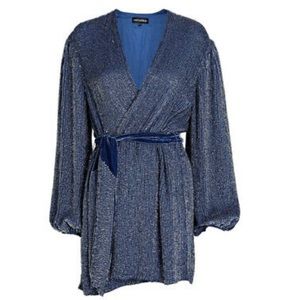 Retrofete Gabrielle Sequin Blue Dress S
